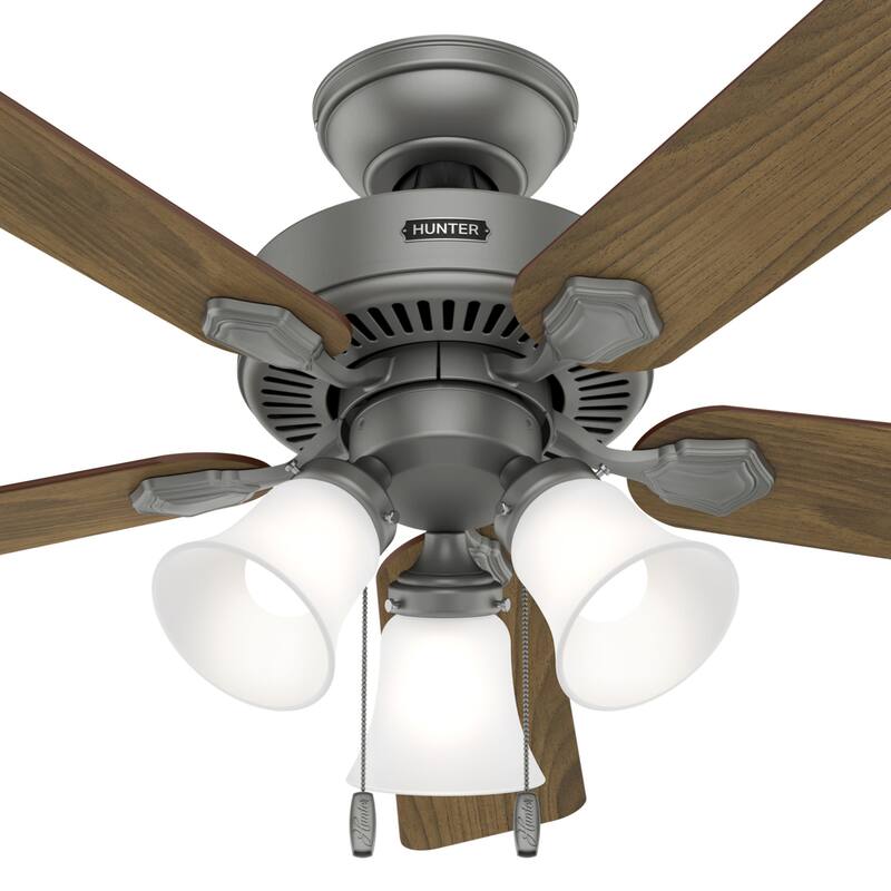 Hunter 44" Swanson Ceiling Fan with LED Light Kit & Pull Chain - Casual Traditional - 4 Speed DC Motor - ENERGY STAR!
