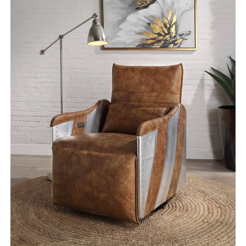 Acme Qalurne Power Recliner W/Swivel Function