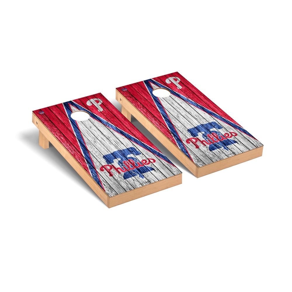 Philadelphia Phillies MLB Triangle Cornhole Board Set