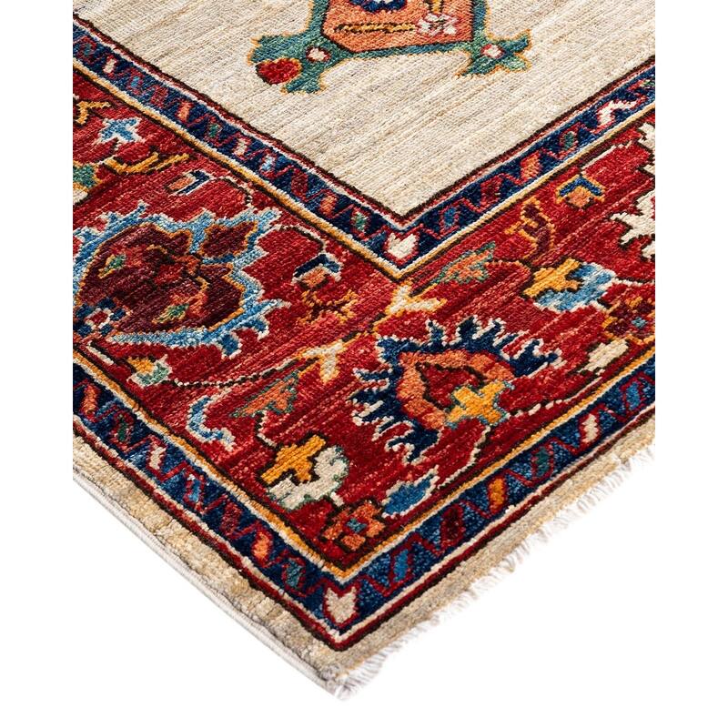 Serapi One-of-a-Kind Hand-Knotted Runner Rug - Light Gray, 2' 9" x 11' 1" - 2' 9" x 11' 1"