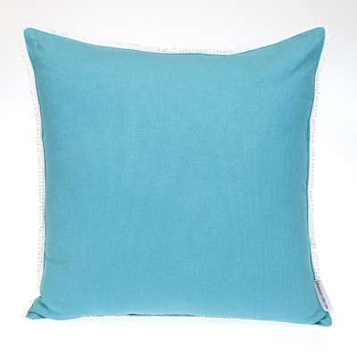 Solid Square Throw Pillow - 16" - Blue