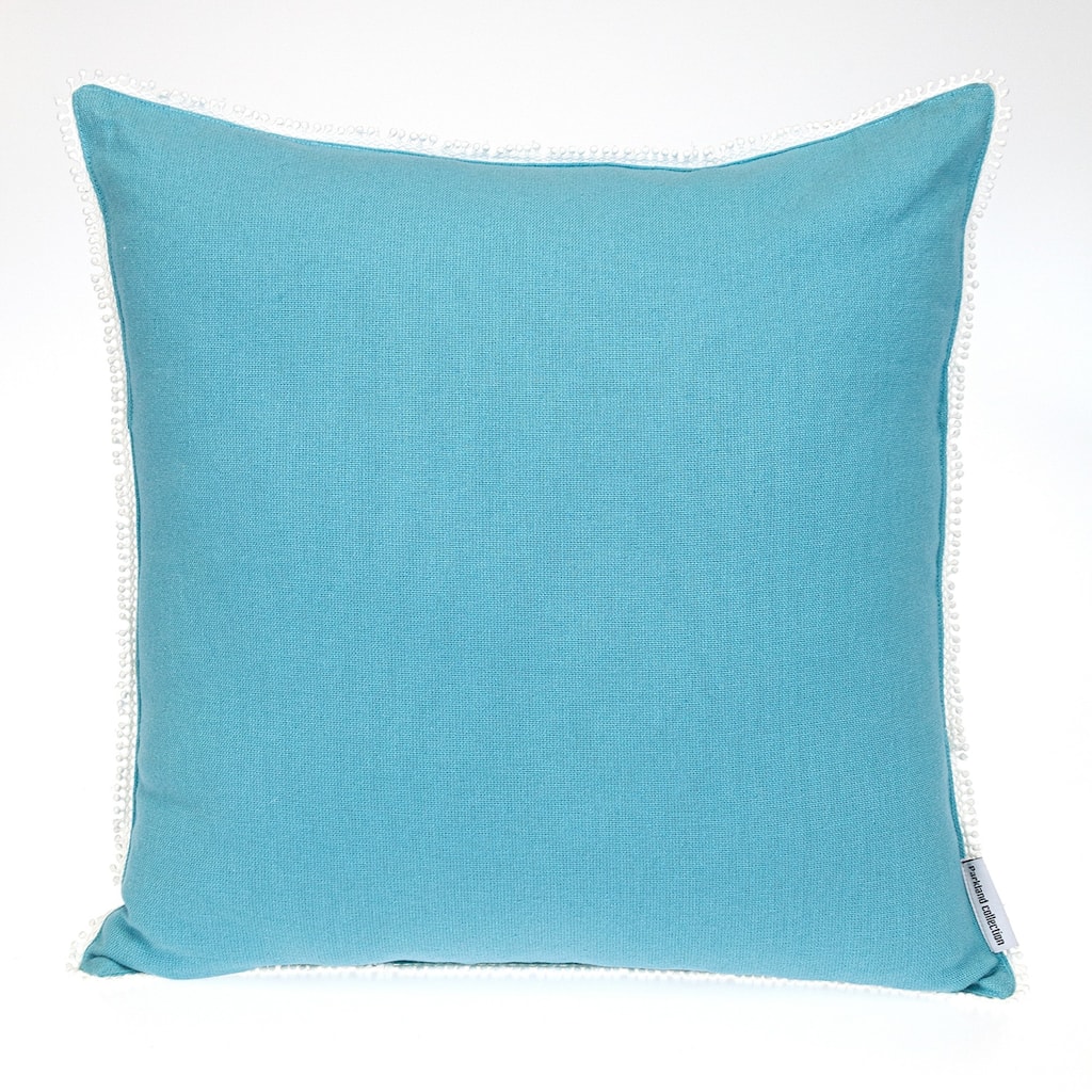 Solid Square Throw Pillow - 16" - Blue