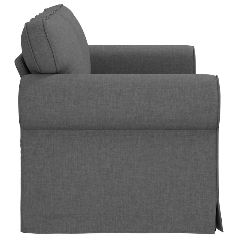 vidaXL Sofa Dark Grey 215 x 82 x 80 cm Fabric