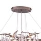 preview thumbnail 3 of 6, Vaxcel Lighting Rainier 6 Light 40" Wide Crystal Waterfall Chandelier