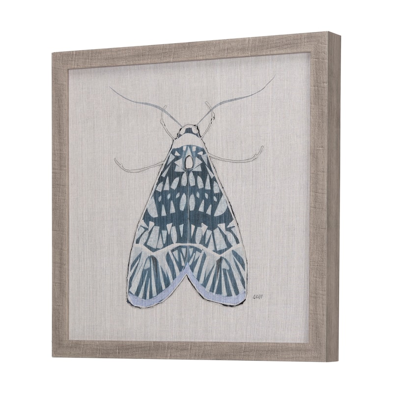 Moth Blue I Framed Art Print