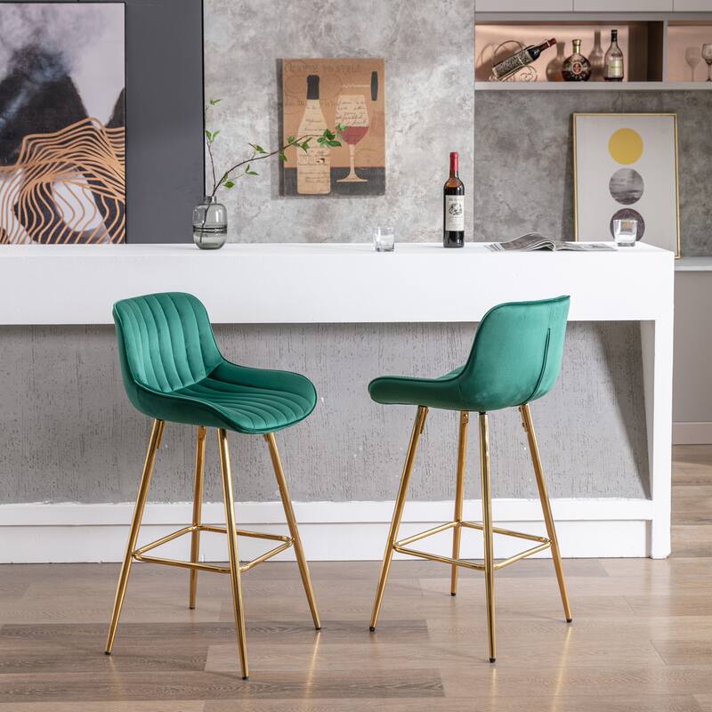 Bar Stools with Chrome Footrest