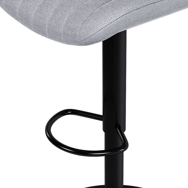 Counter Height Bar Stools Set of 2, Swivel Bar Stools with Adjustable Height, Kitchen Island Chairs with Footrest