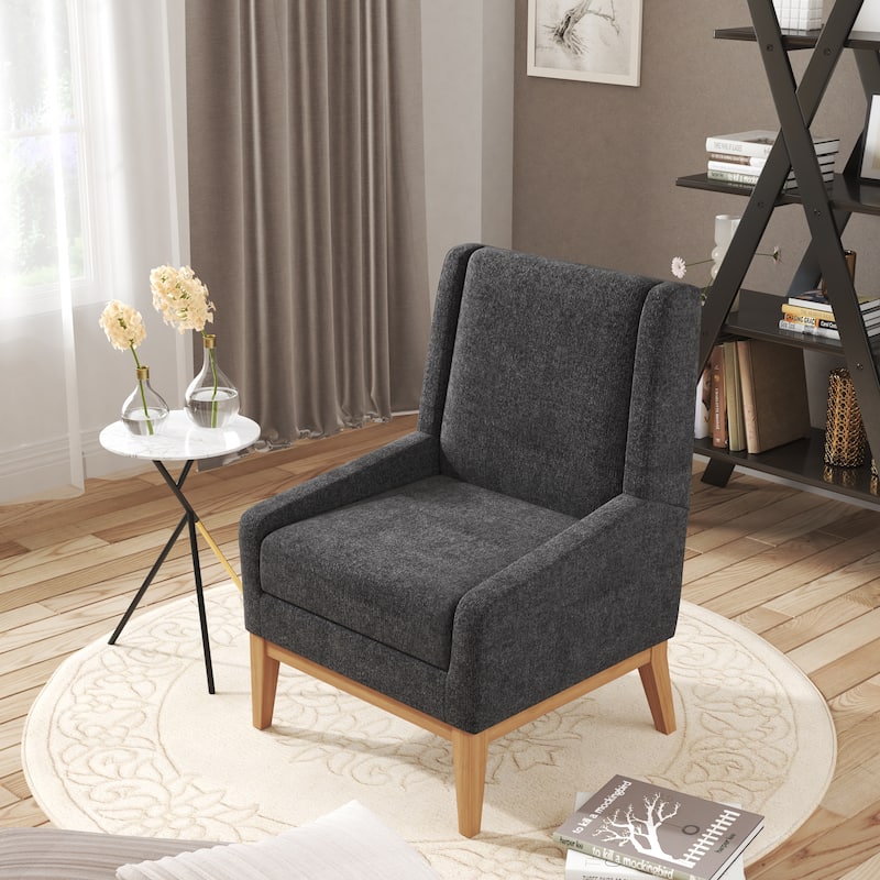 Corvus Armitage Chenille Upholstered Accent Chair