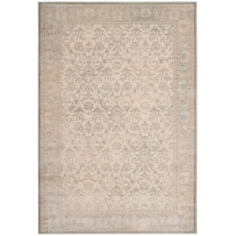 SAFAVIEH Paradise Marianka Modern Viscose Rug - 4' x 5'7" - Cream/Slate Blue