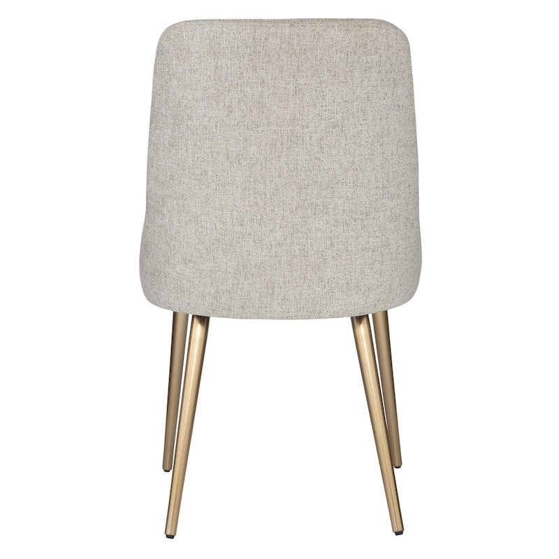 Solid Dining Chair with Tapered Legs - 34.5" - Gray