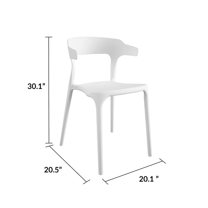 The Novogratz Poolside Felix Stackable Dining Chairs