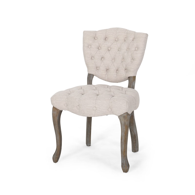 Crosswind Diamond Stitch Fabric Dining Chair by Christopher Knight Home