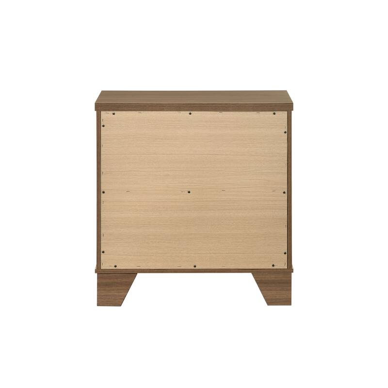 Furniture of America Nyess Modern 3-Piece Chestnut Brown Dresser and 2 Nightstand Bedroom Set