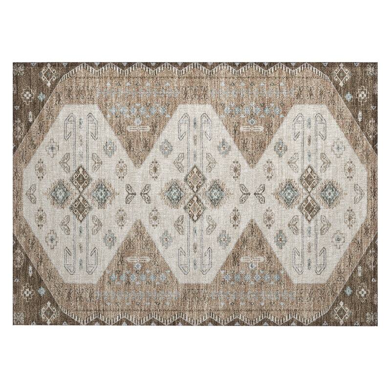 Machine Washable Indoor/ Outdoor Global Hiawatha Chantille Rug