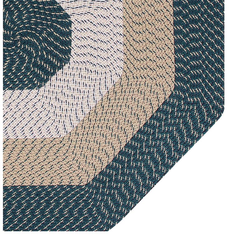 Better Trends Country Braid Reversible Area Rug