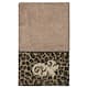 Authentic Hotel and Spa 100% Turkish Cotton April Embellished Hand Towel - Latte