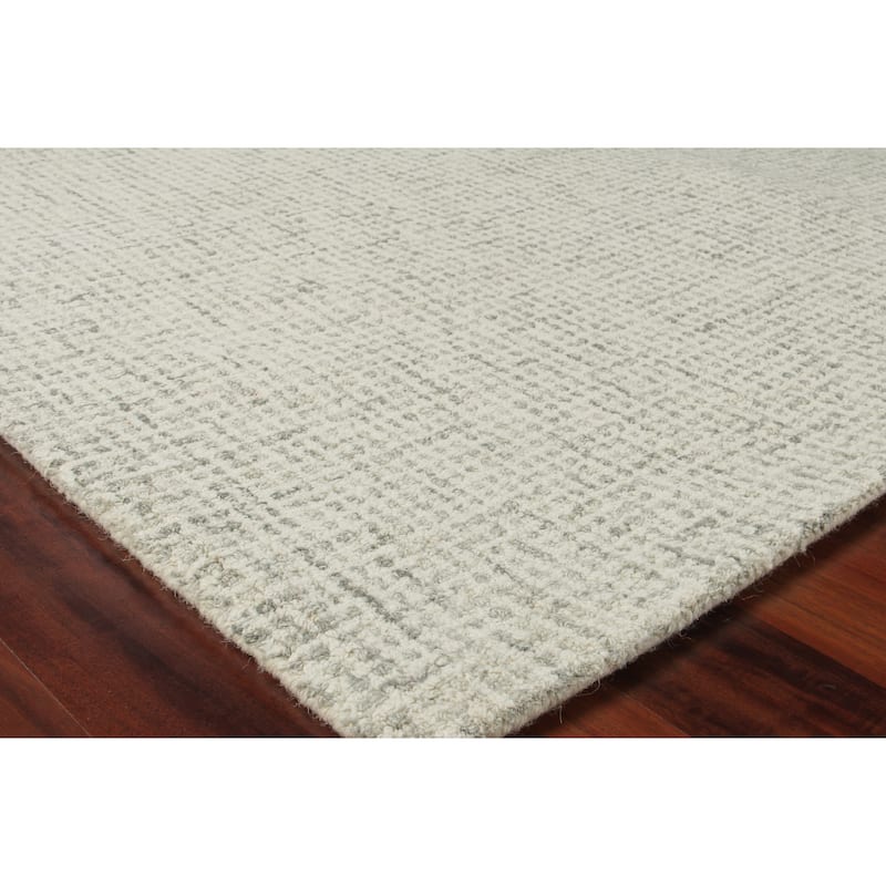 EXQUISITE RUGS Caprice Hand-tufted New Zealand Wool Grey/Ivory Area Rug.