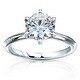 preview thumbnail 1 of 9, Annello by Kobelli 14k Gold 2 Carat Classic Solitaire Round Brilliant Moissanite Engagement Ring (GH, VS)