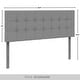 preview thumbnail 15 of 17, CraftPorch Classic Button-Tufted Rectangle Upholstered Headboard