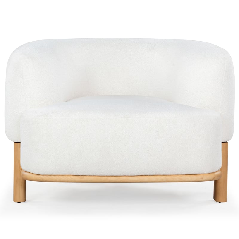 SAFAVIEH Couture Oscar Boucle Accent Chair - 39"W x 34"D x 28"H