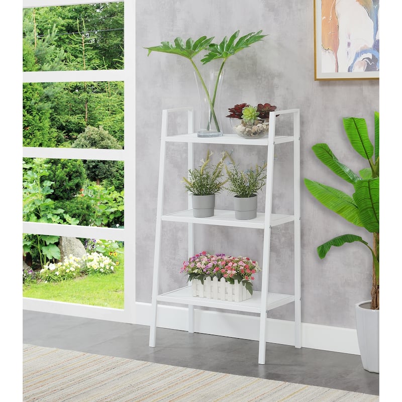 Convenience Concepts Designs2Go 3 Tier Metal Plant Stand - White