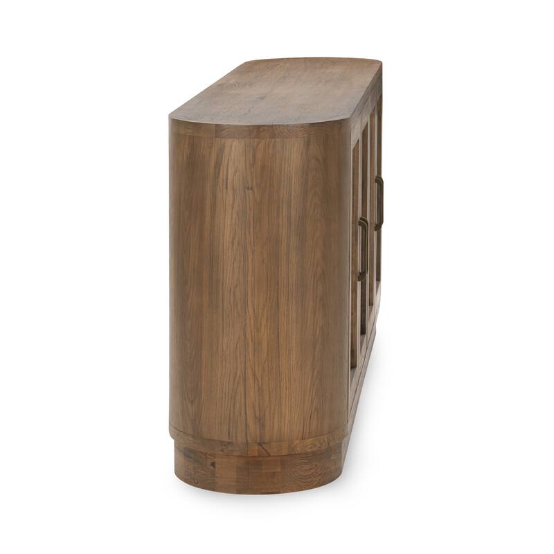 Classic Home Vander 78" Oak Veneer Buffett Sideboard