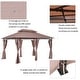 preview thumbnail 6 of 7, Outsunny 2-tier Steel Garden Gazebo with Vented Soft Top Canopy