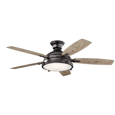 Kichler Lighting Hatteras Bay 52-inch LED Ceiling Fan Anvil Iron