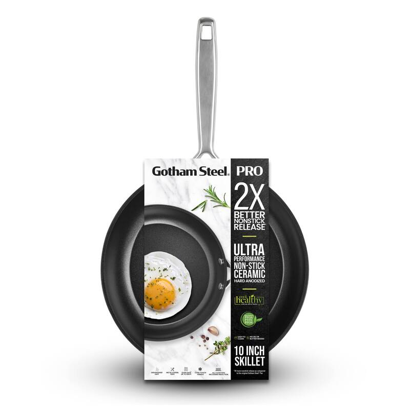 Gotham Steel Pro Ultra Ceramic 10'' Nonstick Fry Pan