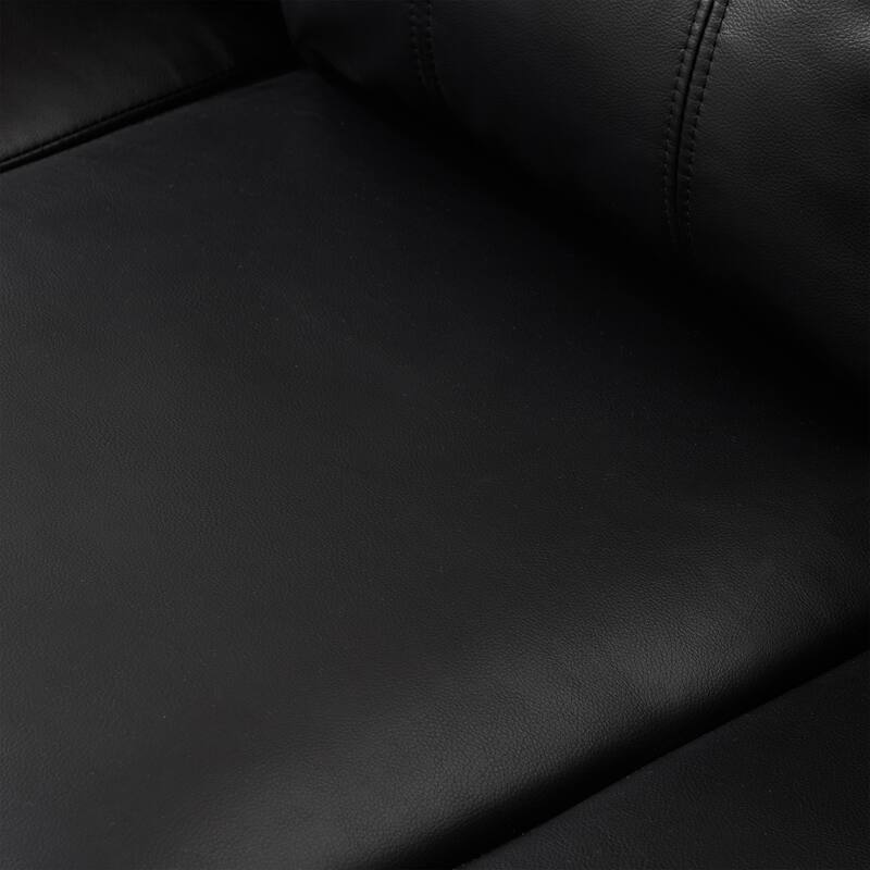 Modern Deep Seat Upholstered Lounge Couch PU Leather Loveseat Sofa with Storage, Wide Cushioned Armrests and Tufted Backrest