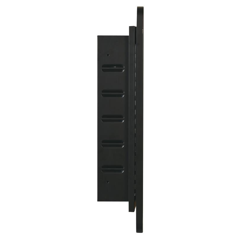 Black Medicine Cabinet Metal Framed Wall mount or Recessed Mirror Cabinet