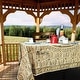 preview thumbnail 3 of 18, Lush Floral Block Print Vegetable Dye Cotton Table Linen Collection