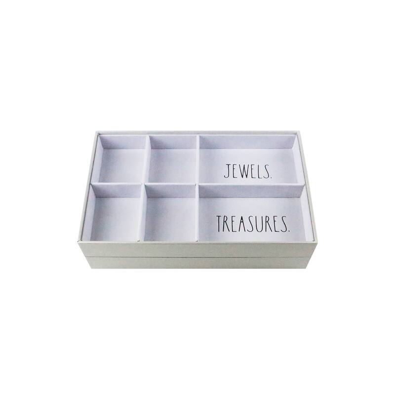 Rae Dunn Set 2 Stackable Jewelry Trays
