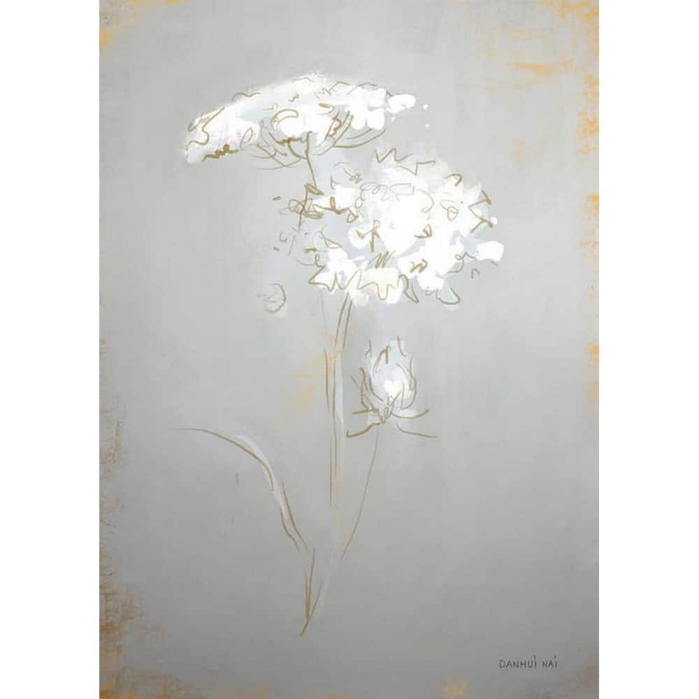 White Floral Skectch II Art Poster - Print On Demand