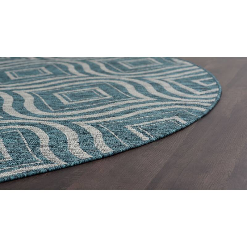 Colonnade Modern & Contemporary Abstract Indoor/Outdoor Area Rug
