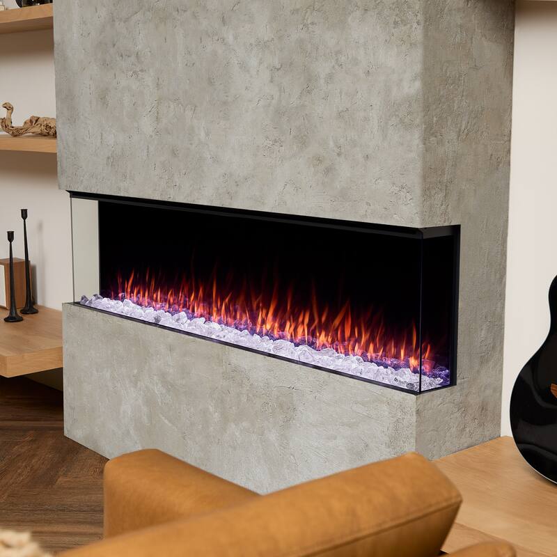 Real Flame 64" 3-Sided SMART Electric Fireplace Insert