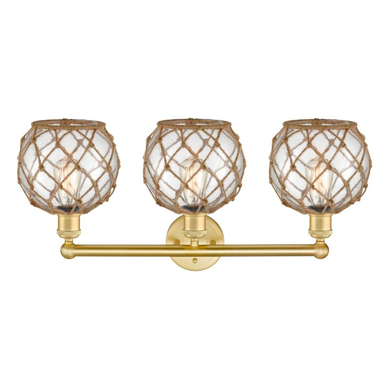 Innovations Lighting Endless Possibilities Edison - Farmhouse Rope - 3 Light 26" Bath Vanity Light