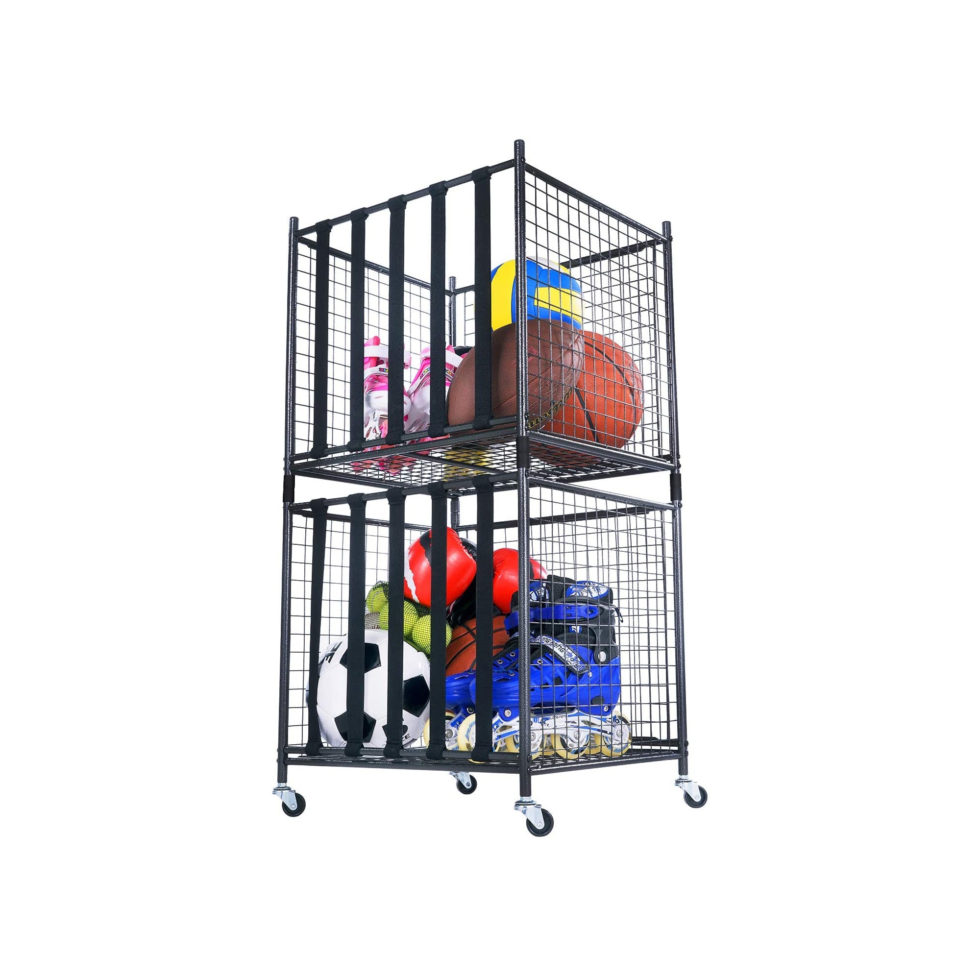 Basketball Storage Cage Cart
