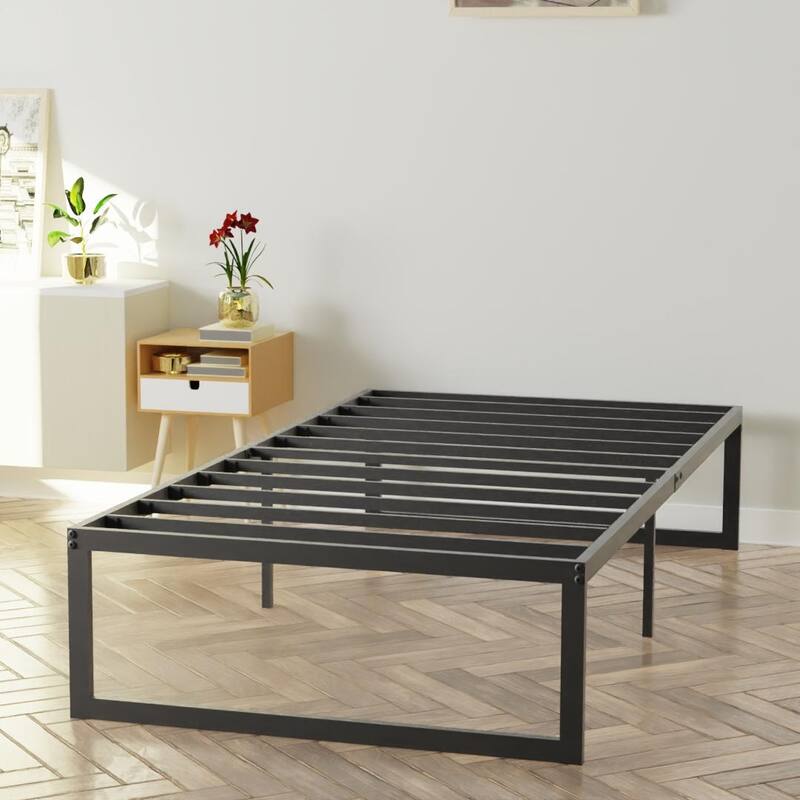 NapQueen Alpha 14" Height Metal Platform Bed Frame - Twin