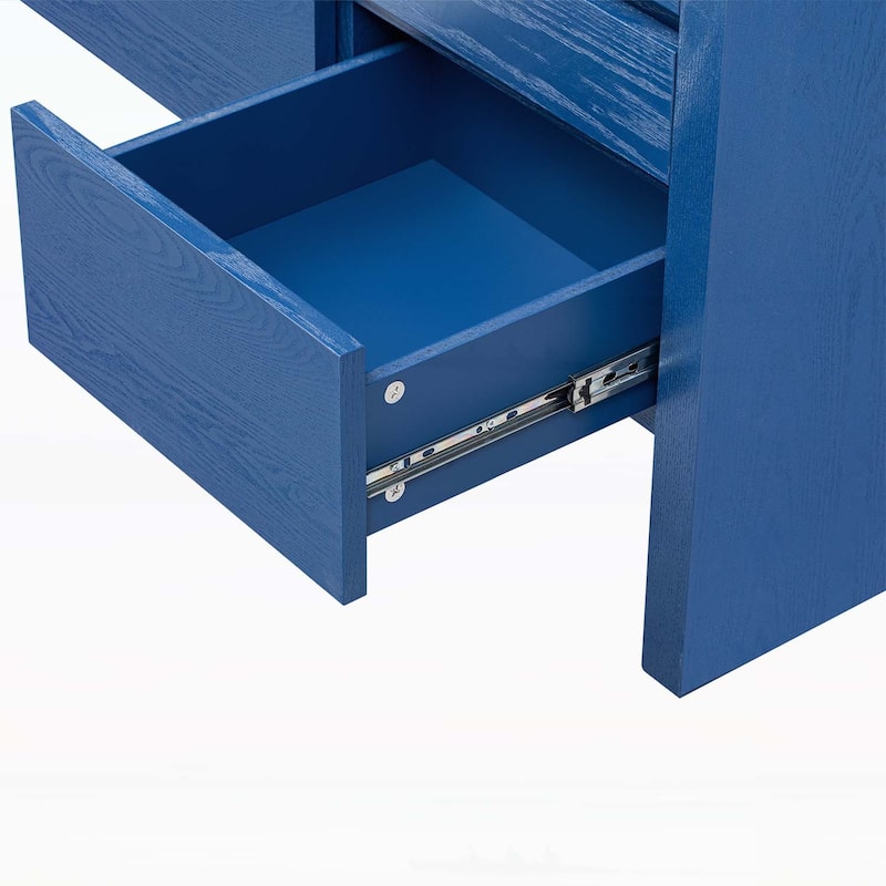 Functional Sideboard with Drawers and Semi - Open Shelf