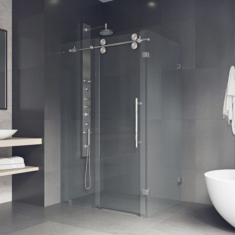 VIGO Winslow Frameless Sliding Shower Enclosure