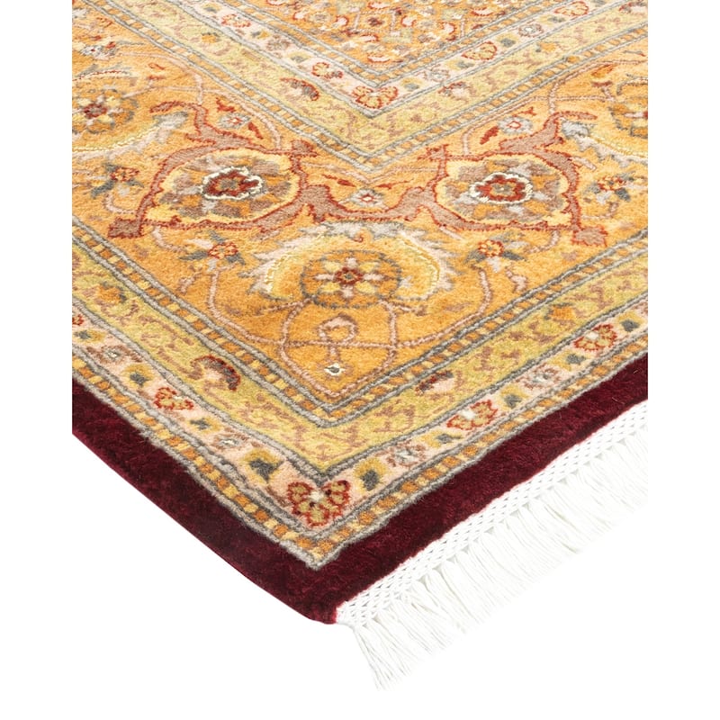 Overton Hand Knotted Wool Vintage Inspired Traditional Mogul Red Area Rug - 8 x 10