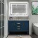 Backlit LED Illuminated Bathroom Anti-Fog Wall Mounted Mirror With Light And Dimmer - 28x20