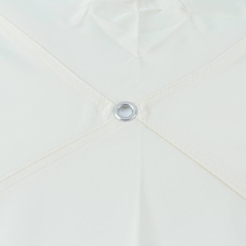 Heavy Duty Gazebo Replacement Canopy with Air Vent, UV Protection, and Mosquito Netting, 10X12, White