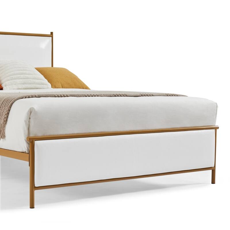 Classic Metal Platform bed with support legs