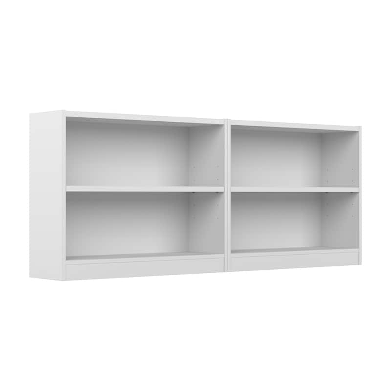 Universal Small 2 Shelf Bookcase Storage - Set of 2 by Bush Furniture.