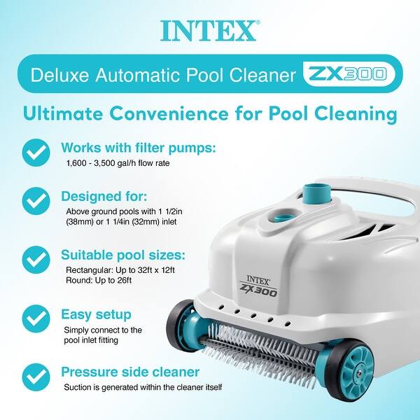 Intex Ultra XTR 18' x 52" Above Ground Outdoor Pool Set with Pump & Robot Vacuum