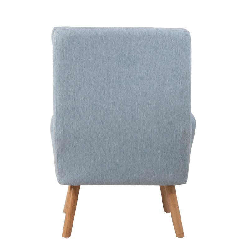 Blue 35.4" High Back Arm Chair with Adjustable Backrest
