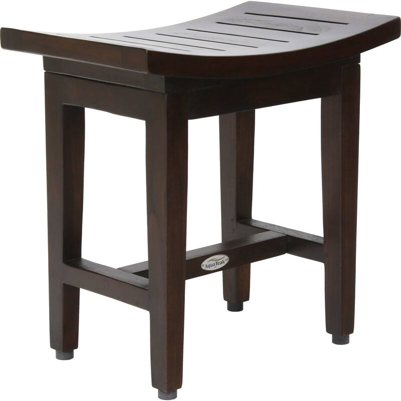 Patented Maluku Lotus Teak Shower Bench