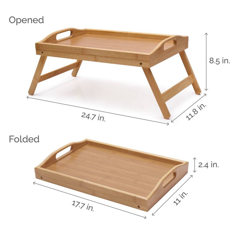 Elements Bamboo Bed Tray, 17X11 Inch